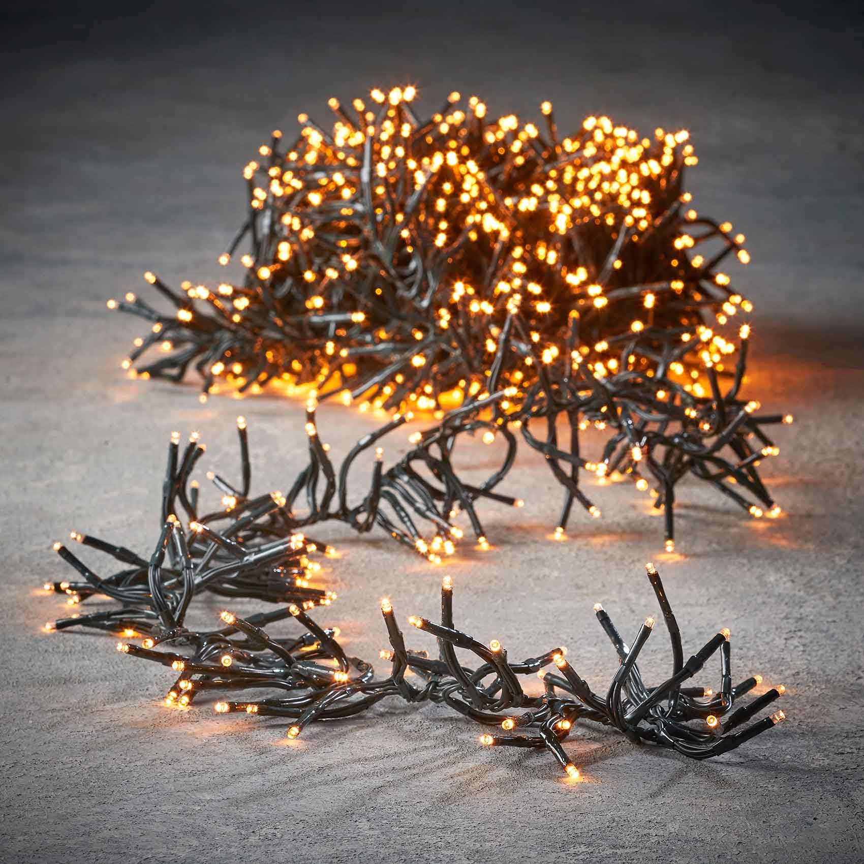 Luca Lighting Cluster Kerstverlichting - 576 LED Lampjes - Warm Wit - 420 cm - Buiten