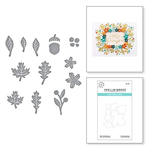 Spellbinders Mini Fall Blooms Dies, Metaal