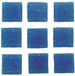 Glorex Hobby Mozaiek Steentjes/Tegeltjes - Vierkant - 30x Stuks - Donkerblauw - 2 x 2 cm