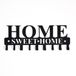 Homemania HOMESRV-129 Kapstok, zacht, met haken, wandkunst, hal, zwart, metaal, 29 x 2 x 13 cm
