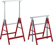 Relaxdays Klapbok - 2 stuks - opvouwbaar - 69x130x58 cm - rood en zilver