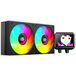 Mars Gaming ML-VISIONII240 AIO Vloeistofkoeling 500W TDP, IPS-Scherm 2,8" 360º, 4e Generatie Opti-Chamber Pomp met Koperen Basis en Microkanalen, 2x 120mm ARGB Infinity Mirror Ventilatoren, Zwart