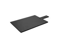 Woll Cut & Serve Snijplank, 49 x 24 cm, 7 mm hoog, van FSC-gecertificeerd papiercomposiet, BPA- en VOC-vrij, hittebestendig tot 175 °C, vaatwasmachinebestendig, matzwart