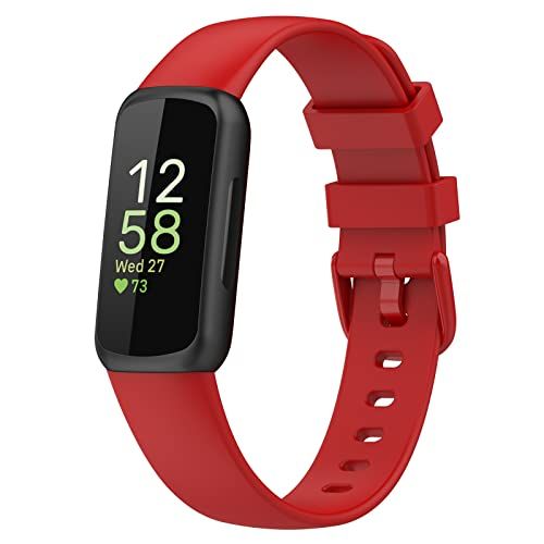 By Qubix Qubix - Sportbandje met gesp - Maat: Large - Rood
