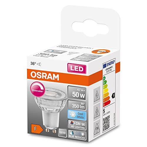 OSRAM Superstar dimbare LED lamp GU10 - Koud wit (4000K) - 350 Lumen - 1-Pak