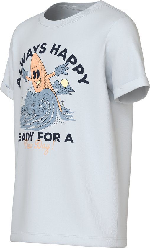NAME IT NKMVUX SS TOP Jongens T-shirt Maat 146/152 Wit