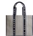Ted Baker Hayllee Striped Canvas Shopper Large Icon Bag Navy Crème