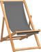 Teakwood Chaise pliante en teck massif, gris