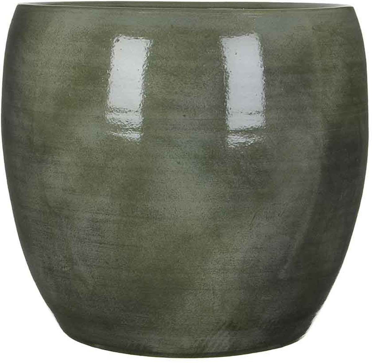 Mica Decorations Lester Ronde Pot Groen - 35 x 38 cm - 8718861356298