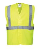 Portwest C472 Hi-Vis een Band Hesje Hoge Zichtbaarheid Klittenbandsluiting | Geel, S/M