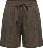 ONLY ONLTIZANA STRING COTTON SHORTS WVN NOOS Bermuda shorts Dames S Katoen Loose Fit Casual Chocolate Martini