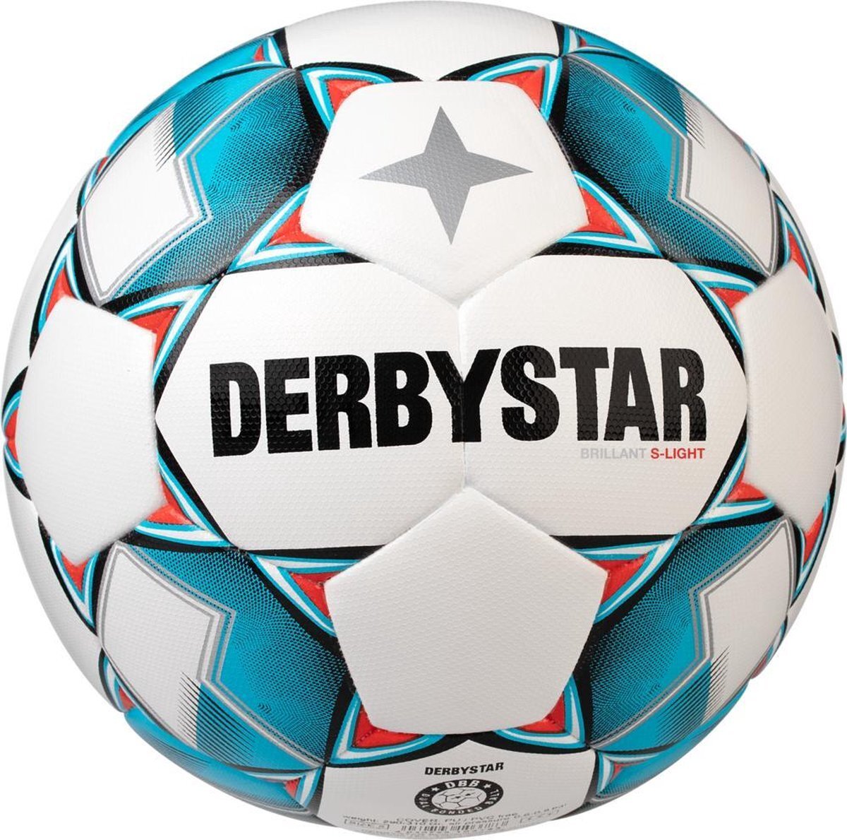 Derbystar Voetbal S-Light DB wit blauw zwart 1027