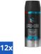 Axe 12 x Ice Chill Vaporisateur corporel - Frozen Mint & Lemon - 150 ml