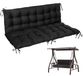 Comfortable Garden Double Swing Bench Cushion with Adjustable Backrest