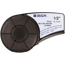 Brady M21-500-595-BK Printeretiketten Zwart, Wit