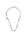 Wenfa Collier plaque or jaune 18 carats et pierres naturelles multicolores