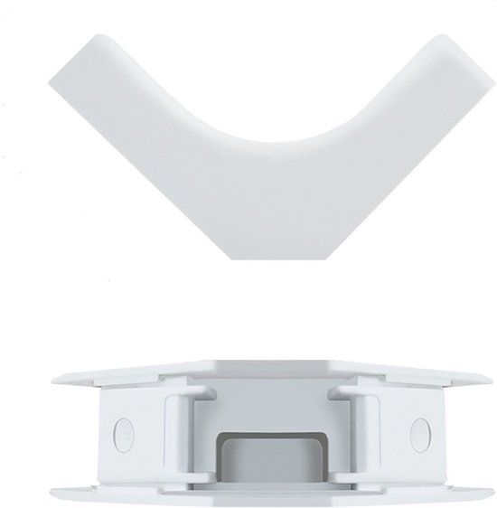 Qoltec 54225 montagekit - Interne Hoek - 45 x 18mm - Wit - Brandvertragend