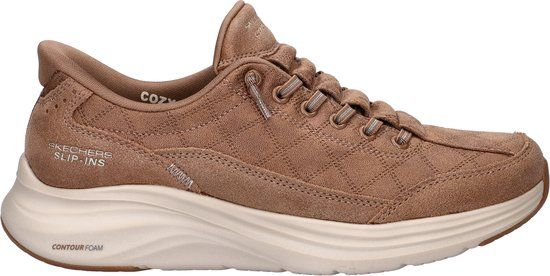 Skechers CONTOUR FOAM-Naturel EASE Dames Instappers - Naturel / Chestnut