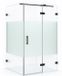 Maxaro Douchecabine Diamond 120x100cm 8mm Helder Veiligheidsglas Zwart Metaal