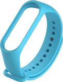 By Qubix Qubix Xiaomi Mi Band 3/4/5/6/7 Bandje OneColor Lichtblauw