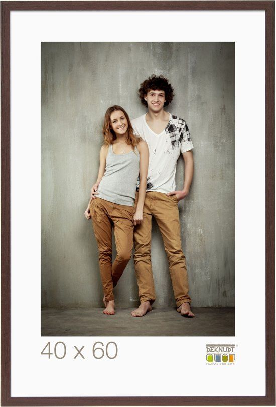 Deknudt fotokader donkerbruin hout - 5412065541421