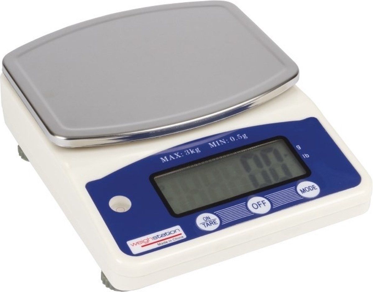 Vogue Weighstation Digitale Weegschaal - 3kg - Grijs