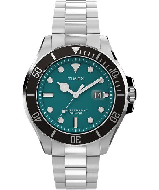 Timex Harborside Coast TW2V91900 Herenhorloge - Zilverkleurig - 43 mm