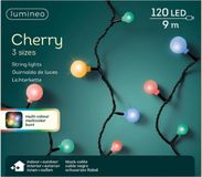 Lumineo feestverlichting - gekleurd - 120 led lampjes - 9 meter - twinkle - lichtsnoeren - Buiten verlichting - kerstverlichting