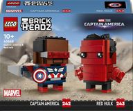 LEGO Marvel Brickheadz 40668 - Captain America en Rode Hulk Figuren