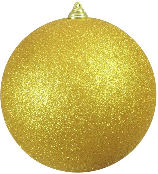 Europalms Kerstbal 20cm gold glitter