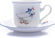Leander Tasse mit Untertasse, tschechisches Porzellan, 200 ml, Gänse