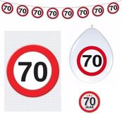 Shoppartners 70 jaar stopbord versiering basis set