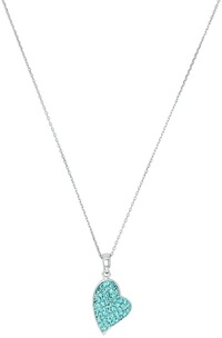 amor amor Ketting met hanger voor dames, sterling zilver 925 | hart kristal Kettingen Dames