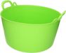 Forte Plastics Panier à linge/bac/seau - plastique flexible - vert - 26 litres