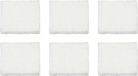 AMIG Anti-krasvilt - 16x - blanc - 25 x 25 mm - carré - auto-adhésif - feutre de protection pour meubles