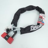 Radikal RK75120 Motorfiets Schijfslot + Ketting Antidiefstal CLASSE SRA Zwart