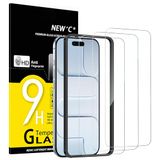 NEW'C 3 Stuks, Screen Protector voor iPhone Air (6,5 inch), Gehard Glass Schermbeschermer Film 0.33 mm Ultra transparant, Ultra resistent - Eenvoudig installatiegereedschap inbegrepen