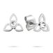 Tamaris Oorbel - oorstekers van roestvrij staal in bloemdesign met zirkonia - zilver - 0,8 cm - waterdicht & huidvriendelijk