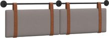 vidaXL Hangend Hoofdbord Taupe PU Antiek