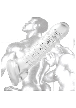 Tom of Finland - Textured Girth Enhancer-Clear