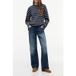 Tommy Hilfiger Stripe Drawstring Hem Long Sleeve T-shirt Multi Dark Night N