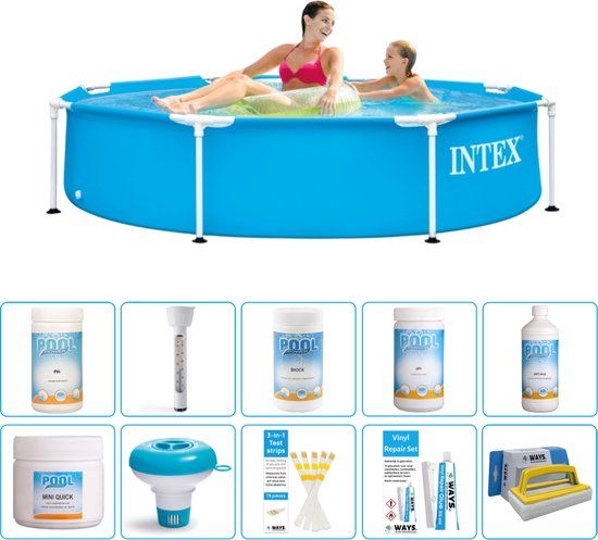 Intex Rond Frame Zwembad - 244 x 51 cm - Blauw - Familiebad