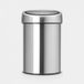 Brabantia Touch Bin - 3 litre - Acier - Fixation murale