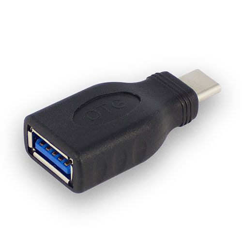 ACT USB 3.1 adapter USB C male - USB A female - Zwart