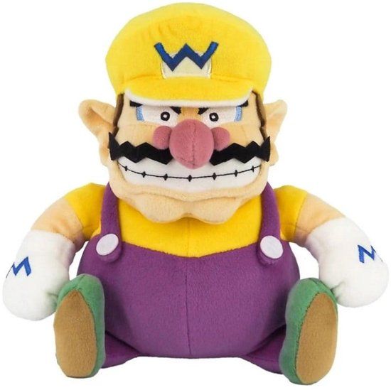 Sanei Super Mario Plush Figure Wario 25 cm