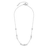 Olivia Burton 24100297 PETITE HONINGRAAT Collectie ketting voor dames in roestvrij staal met zeshoekige bedels
