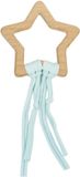 Saro Bague de dentition Shooting Star 9,5 cm Bois de hêtre/Coton Menthe