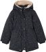 Vertbaudet Parka met capuchon voor meisjes, antraciet, maat 152