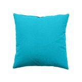 Kussen, Enjoy Home, kussen, 40 x 40 cm, turquoise, katoen, Oeko Tex-gecertificeerd, machinewasbaar, afneembare hoes