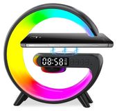 Merkloos Draadloze oplader met Bluetooth-luidspreker en nachtlampje